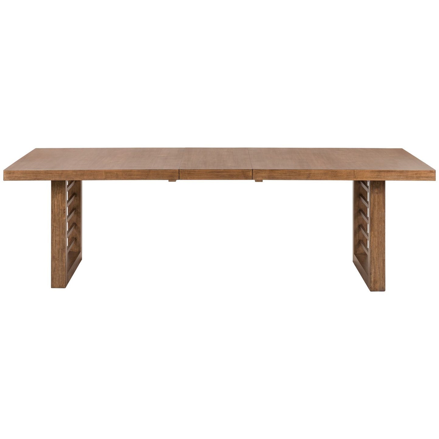Shaker Lakes - Double Pedestal Table Set - Harvest Brown