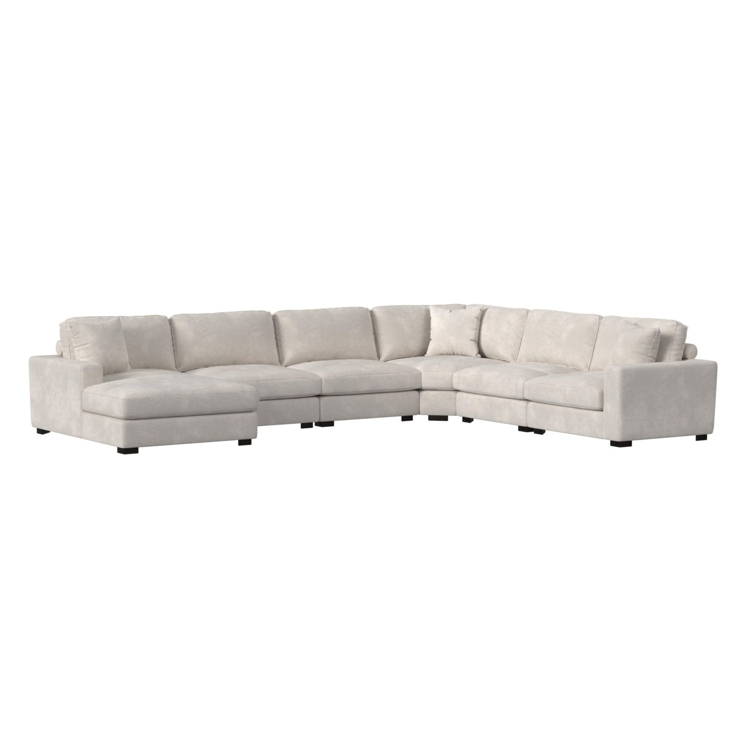 Arizona - Modular LHF Chaise With 1 Pillow 20" - Steno Beige