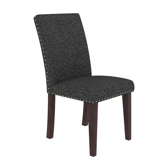 Upholstered Dining Chair With High Back Design (Set of 2)