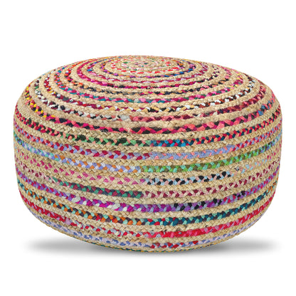 Margo - Large Round Pouf - Multicolor
