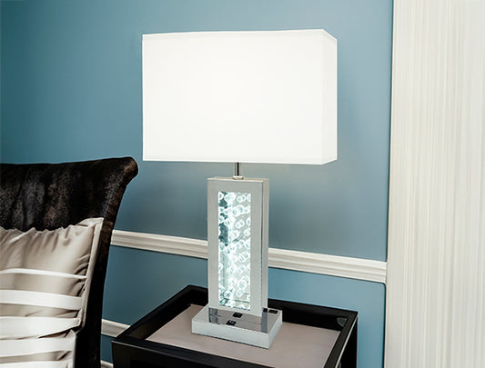 Monica Lamp Chrome-LED Accent