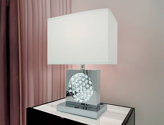 Table Lamp Chrome-LED Accent