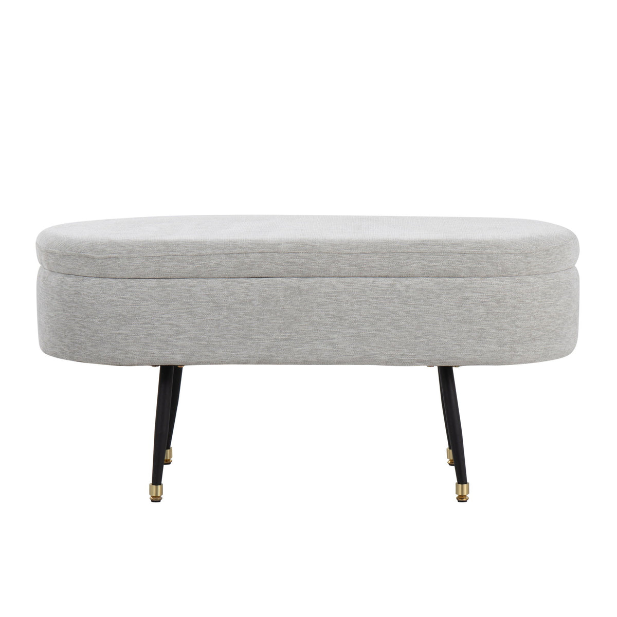 Harvey - Contemporary Storage Bench - Gray