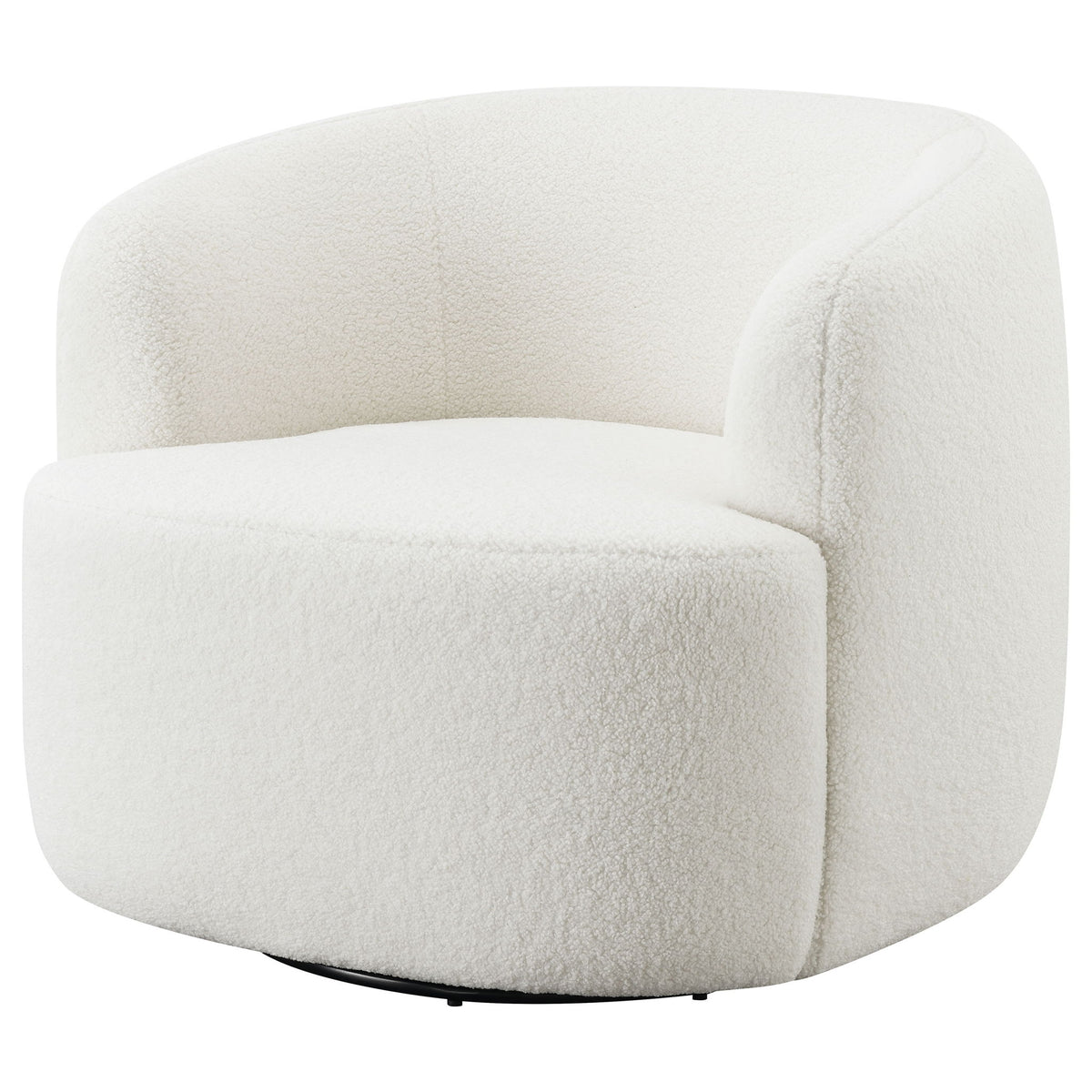 Denae - Upholstered Swivel Chair - Ivory