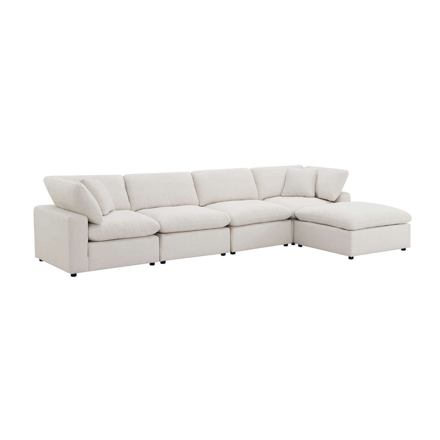 Cloud 9 - Sectional Armless Chair - White