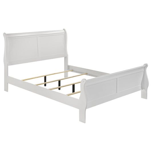 Mckee - 4 Piece Queen Bedroom Set, Includes Bed, Nightstand, Dresser And Mirror - White