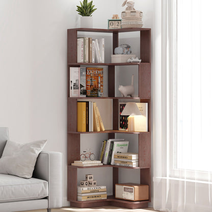 L-Shaped Corner Bookshelf