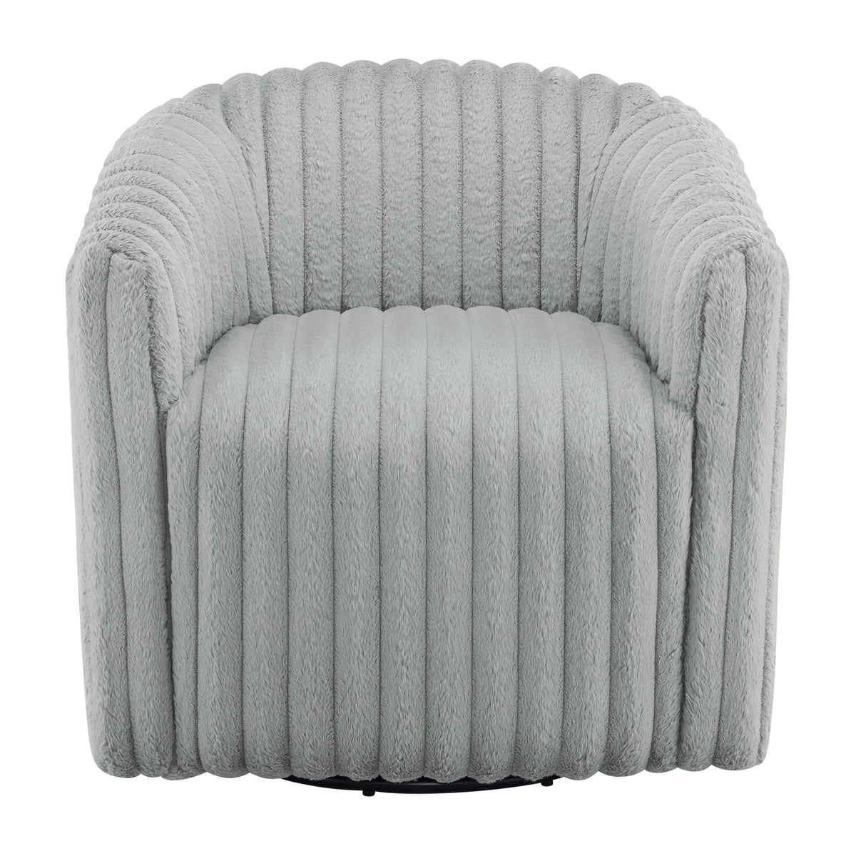 Alexa - Barrel Swivel Chair - Gray