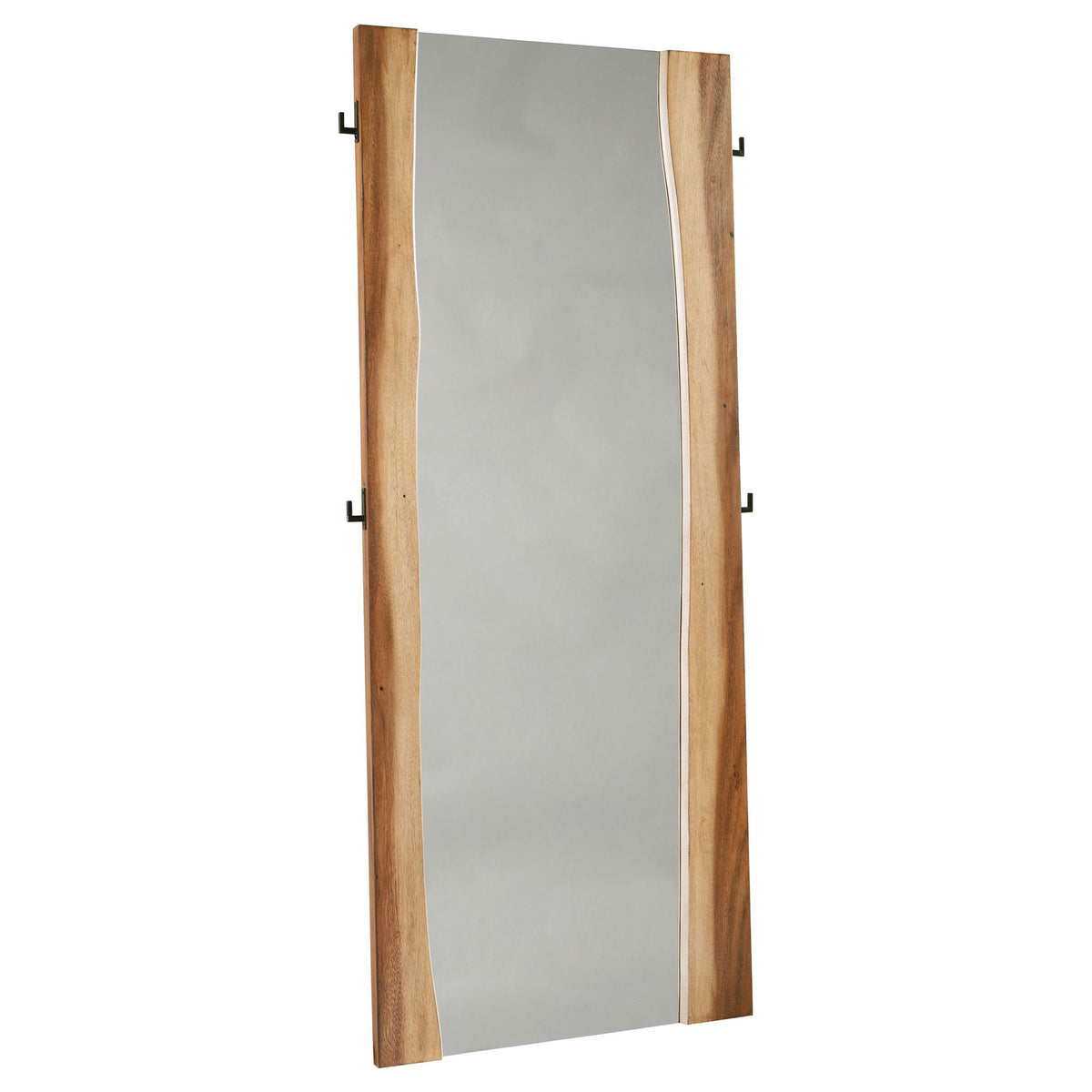 Beverly - Floor Mirror With Live Edge Design - Walnut