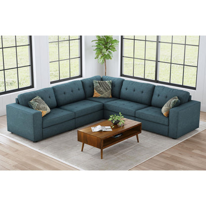Options One - LHF Chair With 1 Pillow - Teal