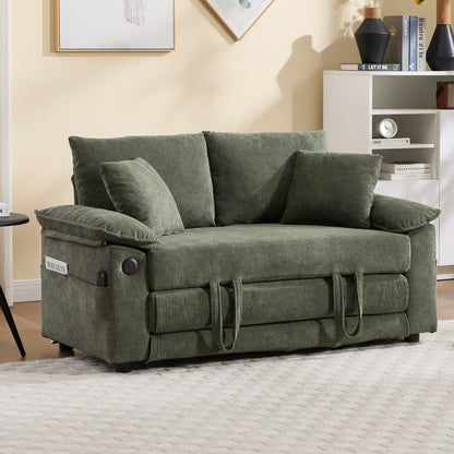 Upholstered Futon Convertible Floor Sofa Bed