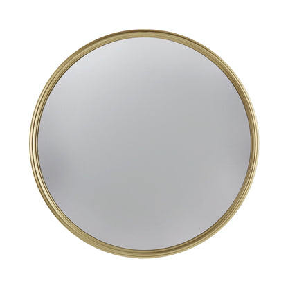 Round Mirror, Circle Mirror With Iron Frame For Living Room Bedroom Vanity Entryway Hallway