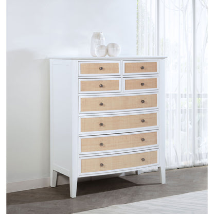 Talia - 8 Drawer Chest - White