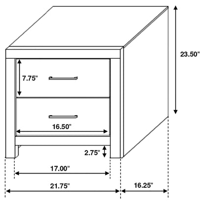Brantford - 2 Drawer Nightstand