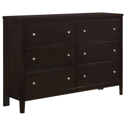 Wedgewood - 6 Drawers Dresser - Cappuccino