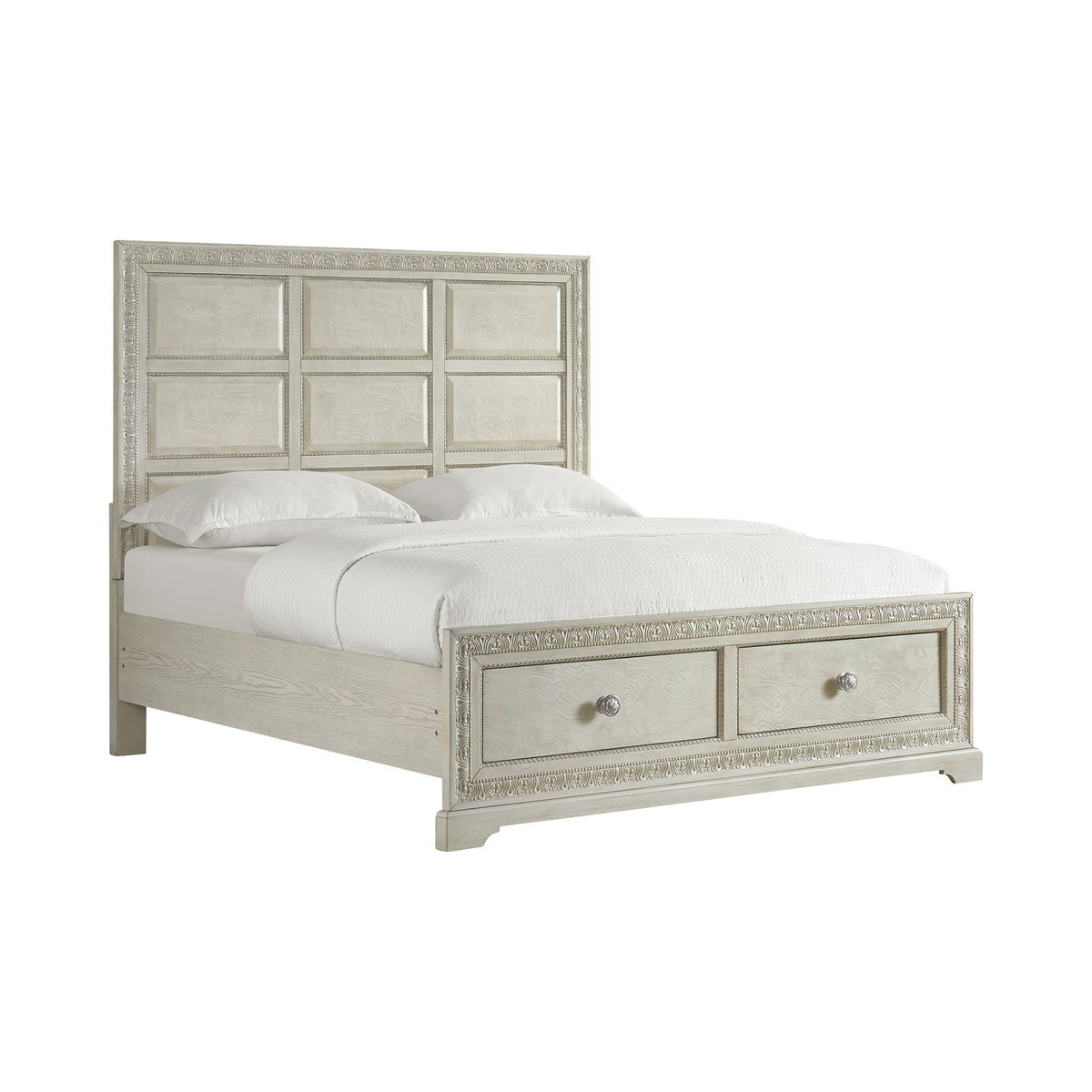 Romilly - Queen/King Rails - White