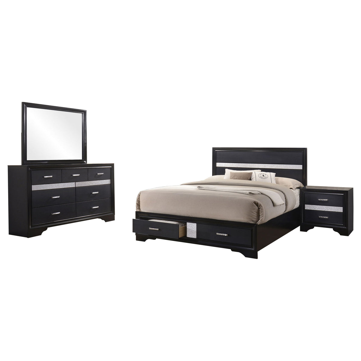 Corbin - Glittering Bedroom Set