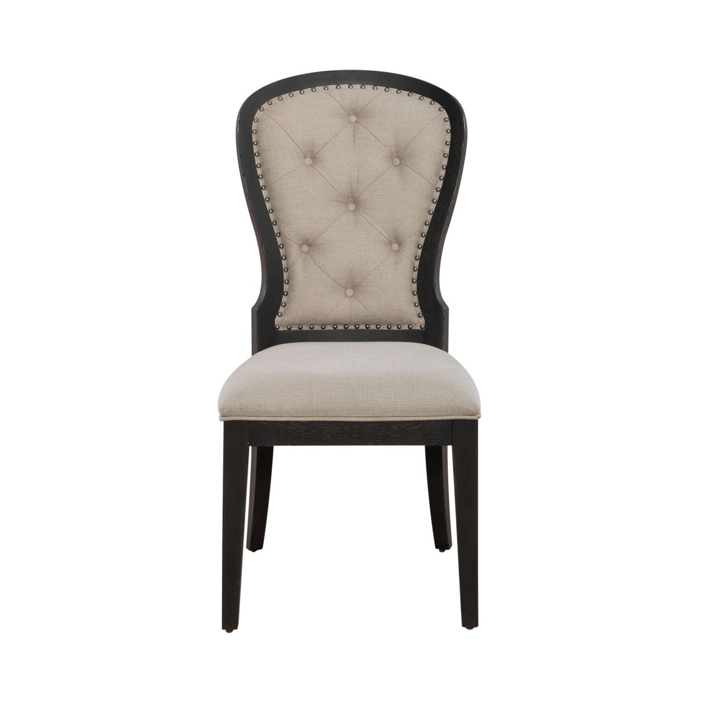 Americana Farmhouse - Upholstered Tufted Back Side Chair