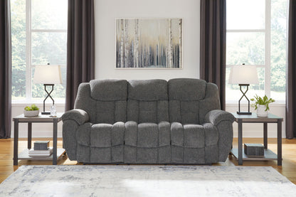 Foreside - Reclining Sofa - Charcoal