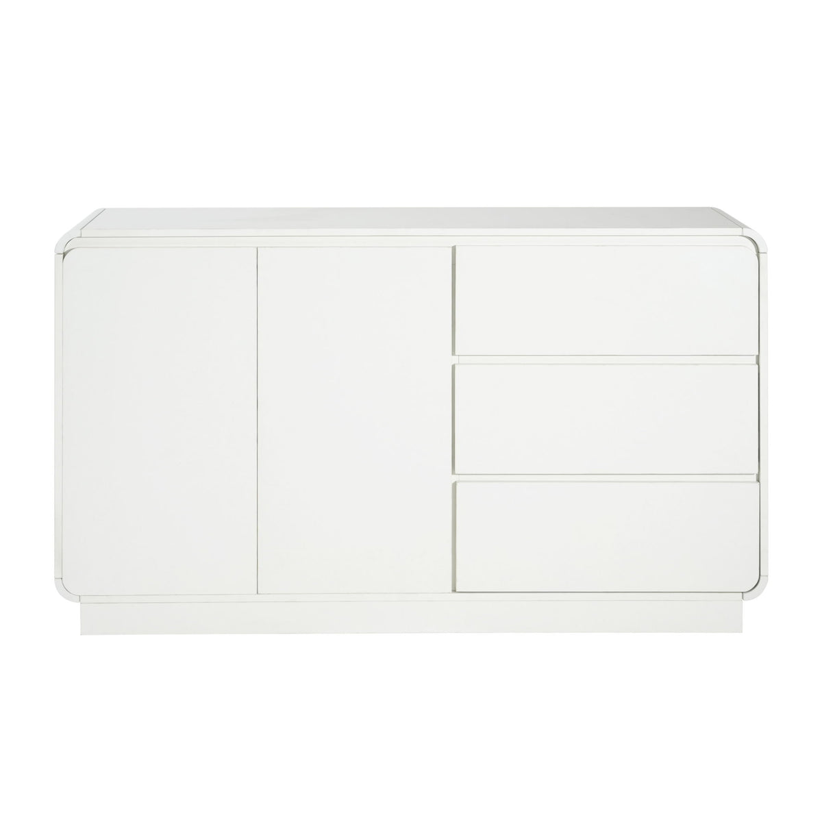 Sideboard, Wide Storage With 2 Doors And 3 Drawers