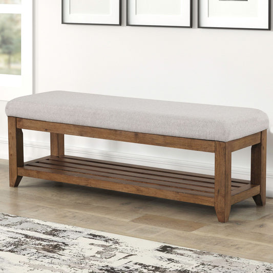 Shaker Lakes - Bed Bench - Harvest Brown
