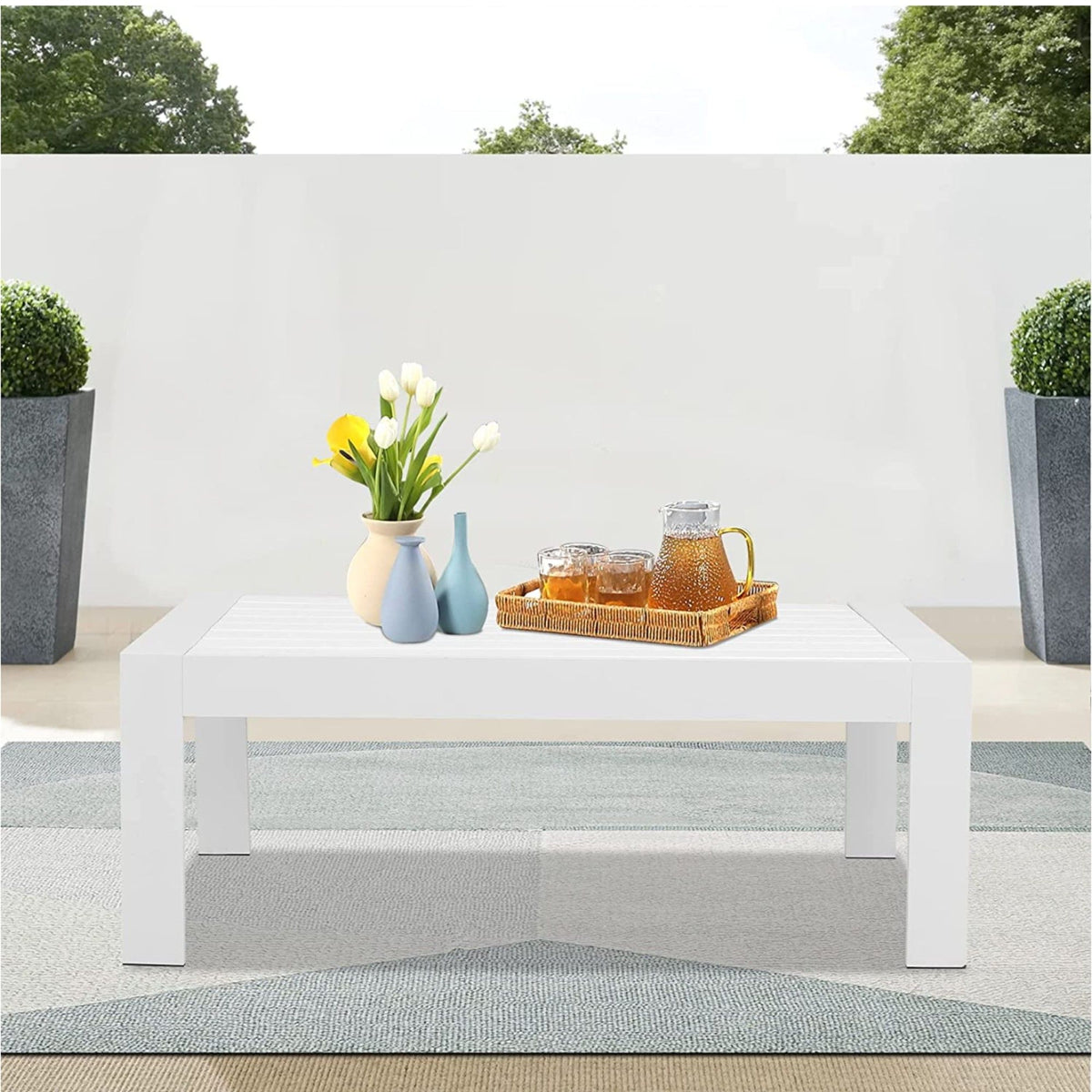 Modern Rectangle Outdoor Coffee Table