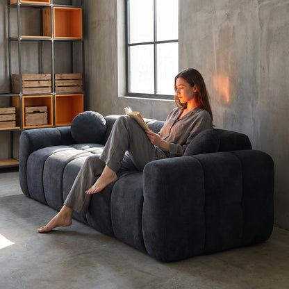Extra Large Compression Sofa, Cloud Puff Couch For Living Room