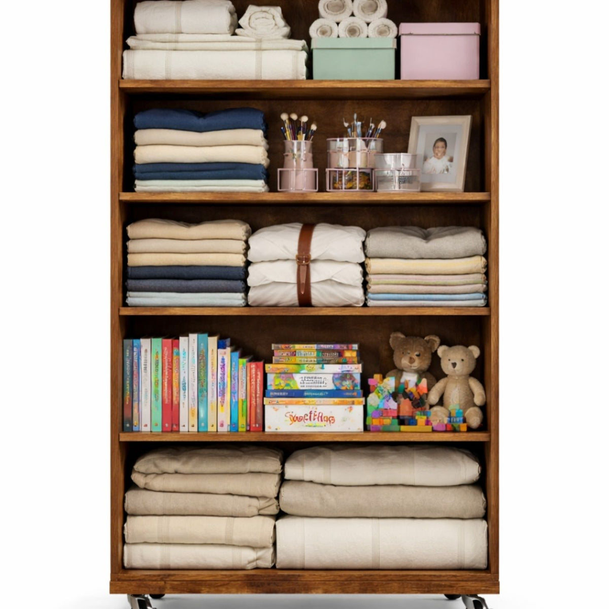 Modern 5 Drawer Dresser With Wheels