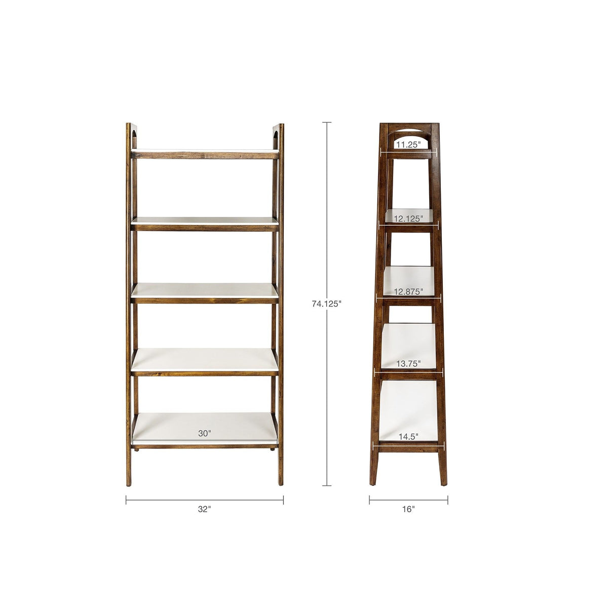 Parker - Bookcase With 5 Shelves