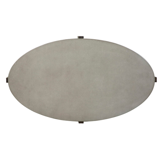 Cascade - Oval Cocktail Table - Wirebrush Rustic Brown