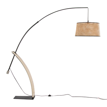 Robyn - Salon Floor Lamp - Natural / Black