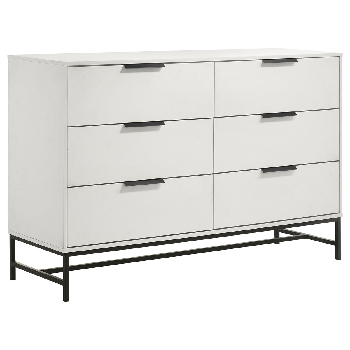 Taraval - 6 Drawer Bedroom Dresser - White