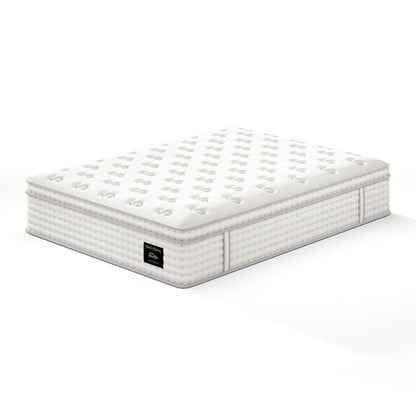 14'' Hybrid Mattress, Memory Foam & Pocket Springs For Pressure Relief