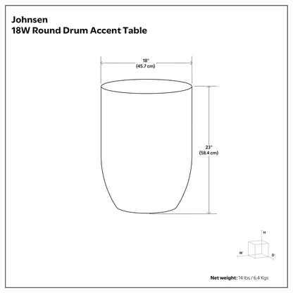 Johnsen - Cross Hatch Pattern Accent Table - Antique Gold