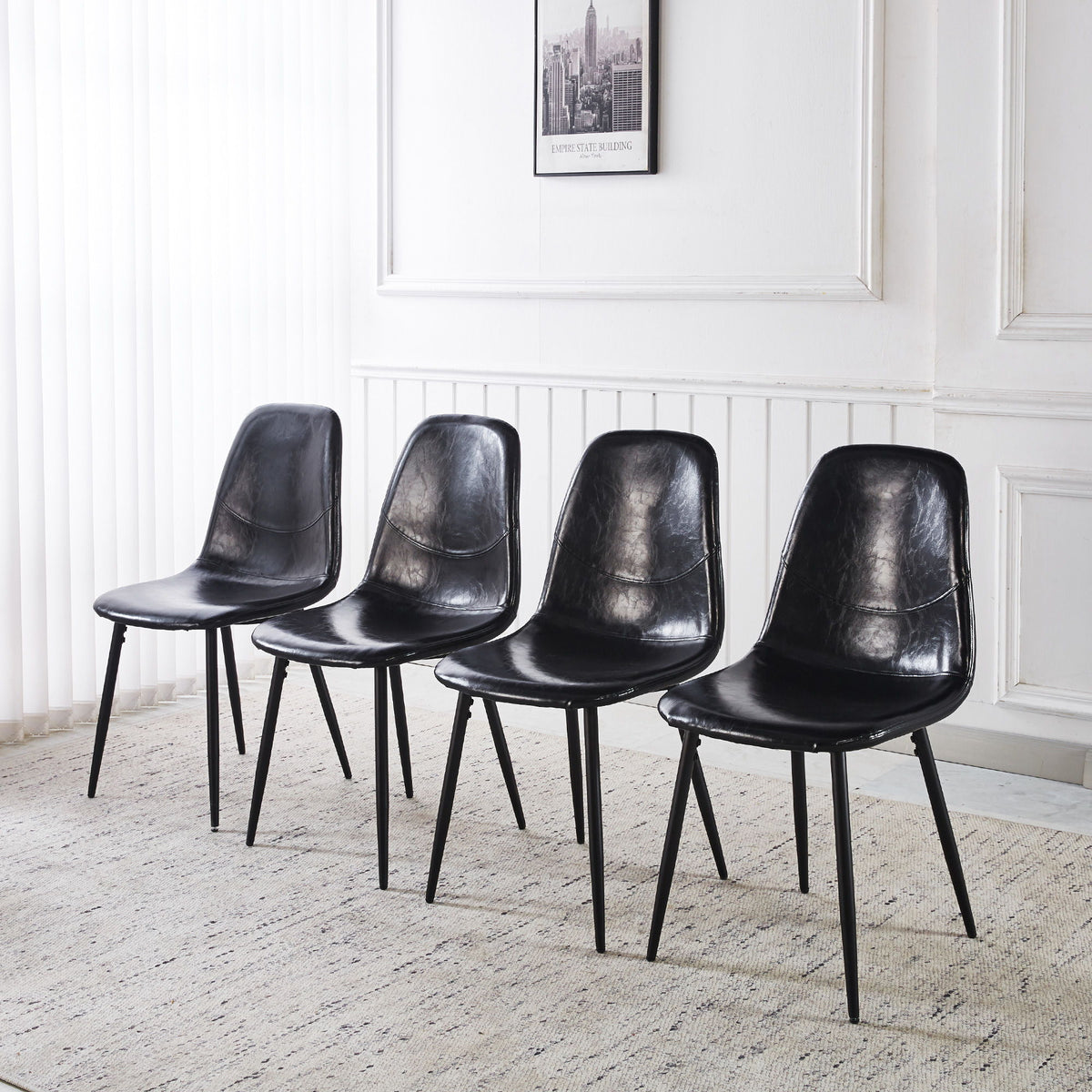 Dining Chairs (Set of 4) - Black