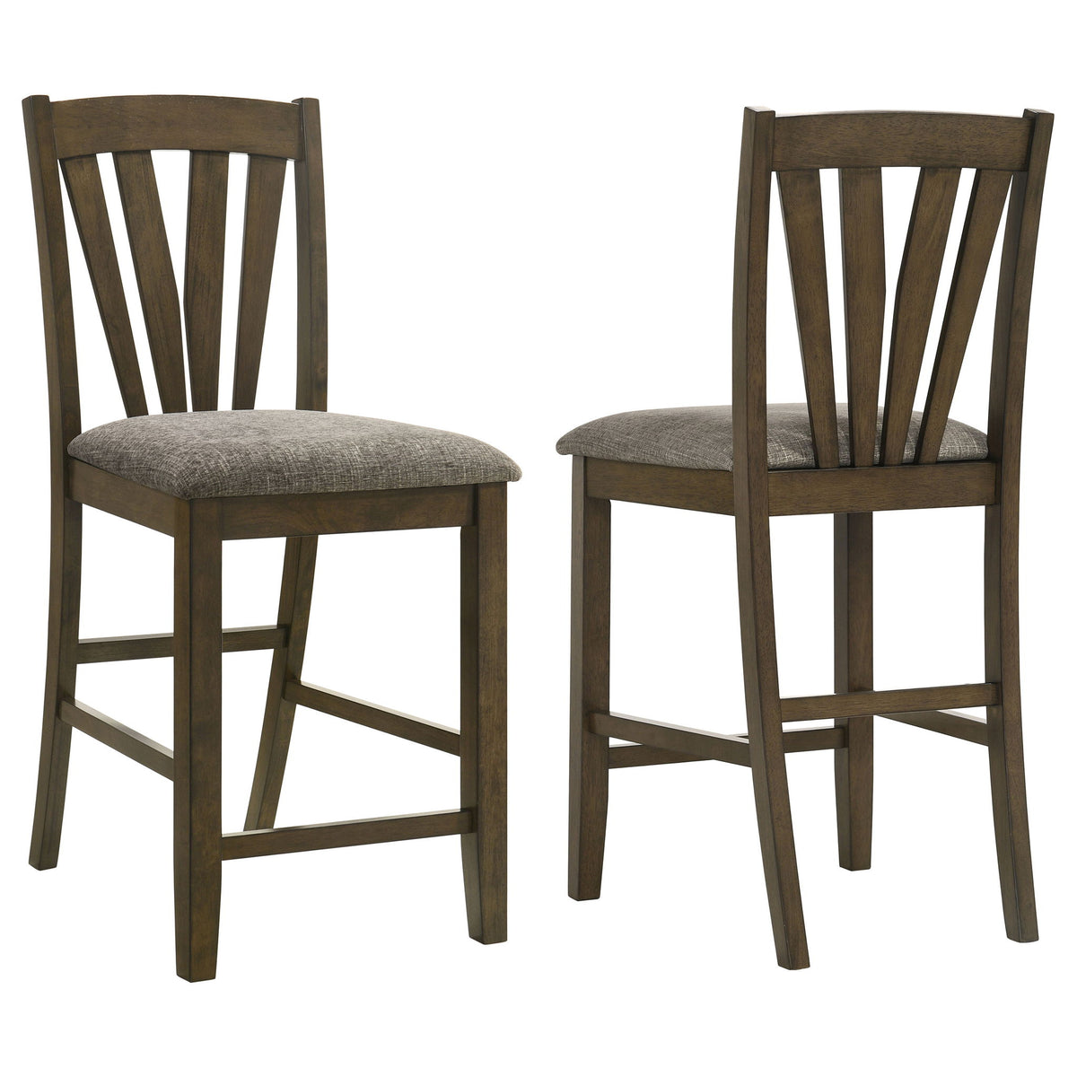 Maxine - Upholstered Counter Height Dining Side Chair (Set of 2) - Brown