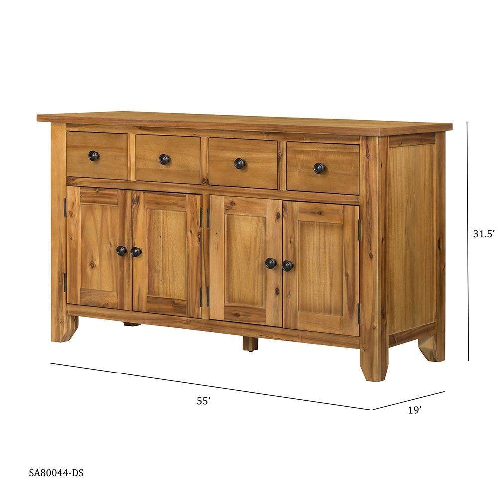 Farmhouse Cabinet Natural Wood