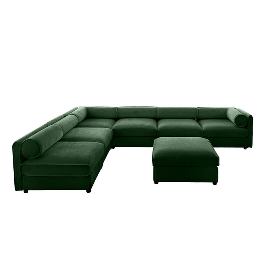Modern Modular Sectional Sofa With Storag, Contemporary Cylindrical Design