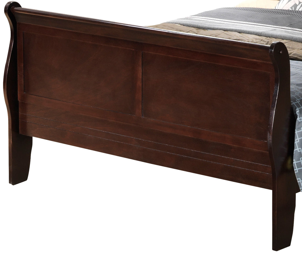 Louis Phillipe - Panel Sleigh Bed