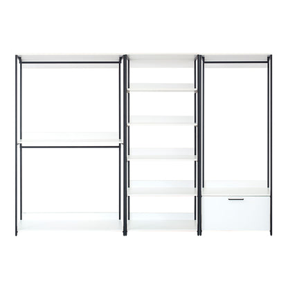 Fiona - Freestanding Walk-In Closet System, Extra Storage Space - White