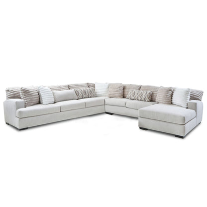 Mondo - Armless Chair With 1 Pillow - Chi Chi Straw Hush Parchment