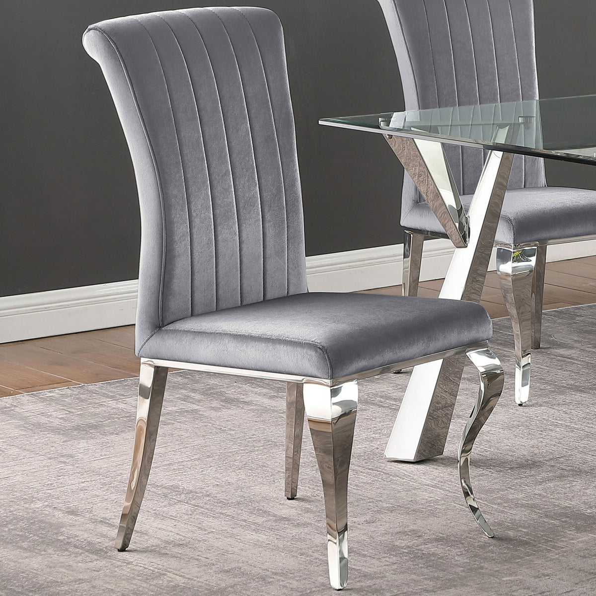Elegant Upholstered Side Chairs (Set of 4)