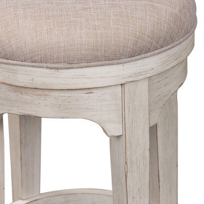 Farmhouse Reimagined - Console Swivel Stool - White