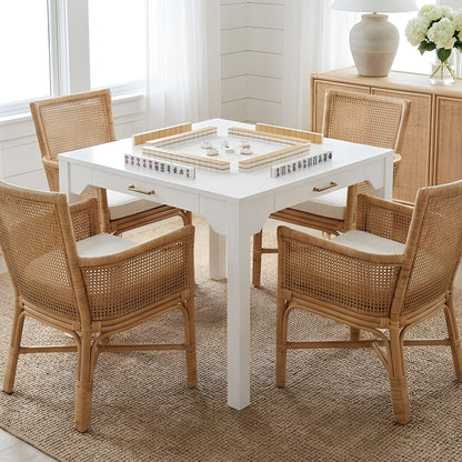 Alleyville - Square Dining Table With Storage Drawer - White