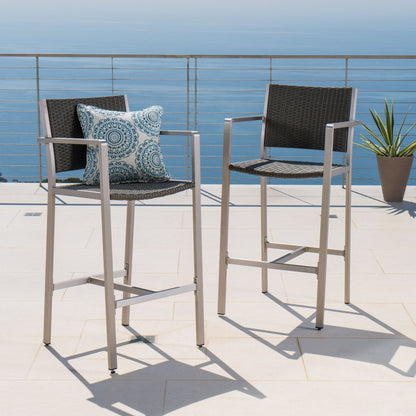 Outdoor Rust Proof Aluminum Barstools (Set of 2)
