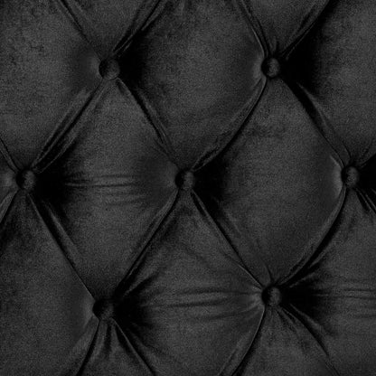 Tufted Oversized Headboard Platform Bed With Fully Upholstered Frame