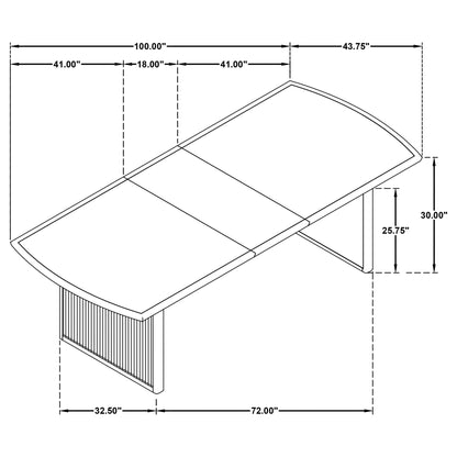 Mason - Removable Extension Leaf Dining Table - Black