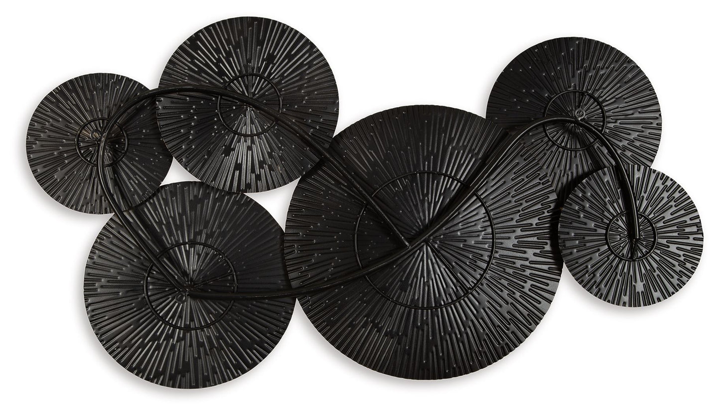 Rhetlen - Wall Decor - Black / Gold Finish
