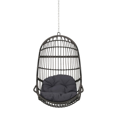 Richards - Outdoor / Indoor Wicker Hanging Chair - Gray