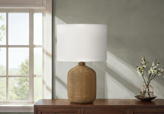 Lighting, Table Lamp, Rattan, Modern